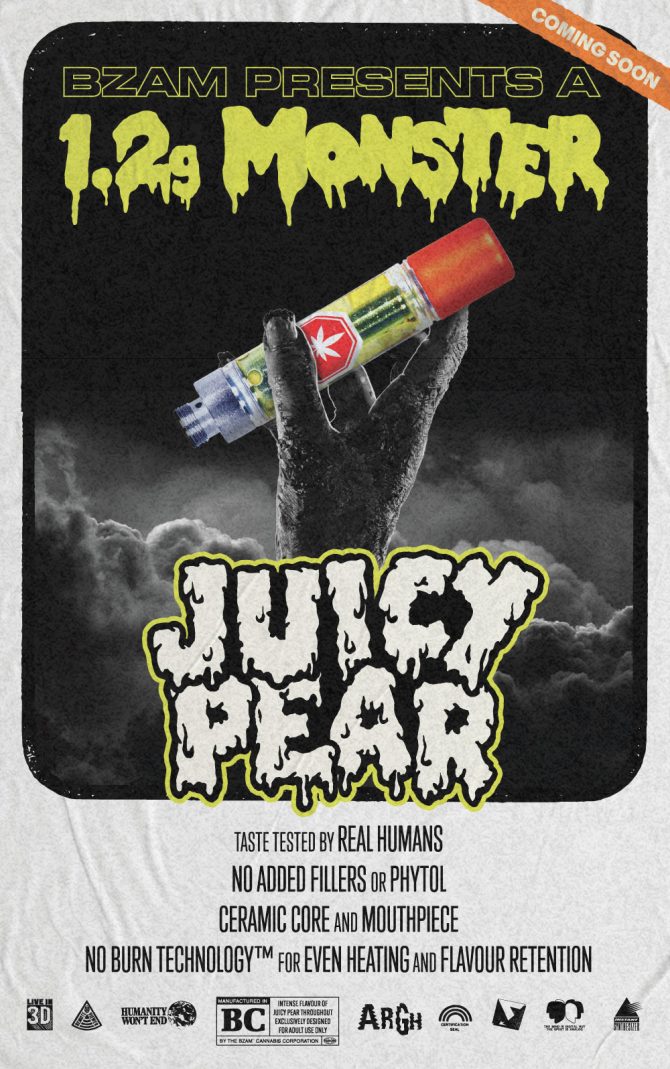 BZAM Juicy Pear Coming Soon Poster