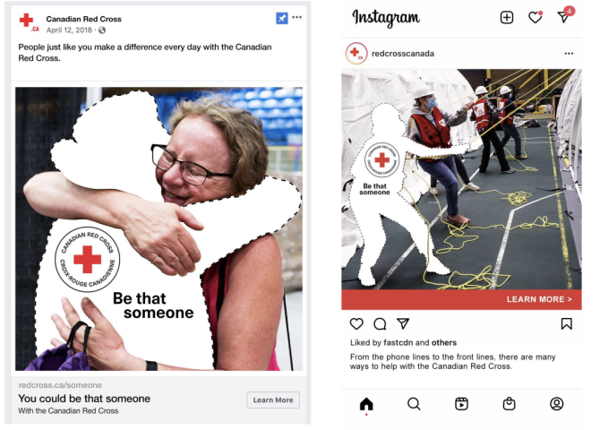 Be That Someone Canadian Red Cross Campaign Social Media